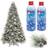 Prextex Winter Textured Aerosol Christmas Decoration 2pcs