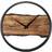 Nextime Forest Large Black Wall Clock 45cm