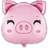 Animal & Character Balloons Pig's Head 60cm