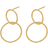 Pernille Corydon Double Earrings - Gold