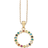 Scrouples Soho Circle Rainbow - Gold/Multicolour