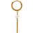 Stine A Huggie with Pin Earring - Gold/Pearl