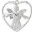 Rosendahl Angel In Heart Julgranspynt 7cm