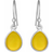 Susanne Friis Bjørner Drop Earrings - Silver/Yellow