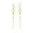 Susanne Friis Bjørner sf5642-2-572 Earrings - Gold/Pearls/Apatite/Carnelian/Peridot