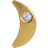 Stine A Tout Petit Bella Moon Earrings - Gold/Transparent