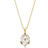 Edblad Blossom Necklace - Gold/Transparent