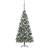 vidaXL LEDs&Ball Set Pine Cones Christmas Tree 210cm