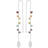 Susanne Friis Bjørner Fixed Hoop Earrings - Silver/Multicolour
