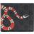 Gucci Kingsnake Print GG Supreme Wallet - Black