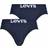 Levi's Solid Basic Briefs 2-pack - Navy Blue
