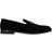 Dolce & Gabbana Velvet Slippers with DG Logo