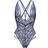 LoveHoney Late Night Liaison Crotchless Lace Body Blue
