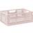 3 Sprouts Modern Folding Crate Large, Pink