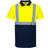 Portwest S479 Hi Vis Contrast Polo Shirt S/S - Yellow/Navy