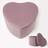 Homescapes Pink Arundel Heart-Shaped Velvet Foot Stool