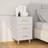 vidaXL white Cabinet Bedside Table 40x40cm
