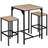 tectake chairs Bar Table