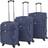 vidaXL Soft Case Trolley 3 stk. - Navy Blue