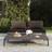 vidaXL havesofa 2 hynder polyrattan Modulsofa