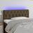 vidaXL LED-lys stof Sengegavl
