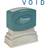 Xstamper Xstamper(R) One-Color Title Stamp Pre-Inked Void Blue