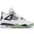 NIKE Air Jordan 4 Retro W - White/Oil Green/Dark Ash/Neutral Grey