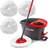 O-Cedar EasyWring Microfiber Spin Mop & Bucket Floor Cleaning System + 3 Extra Refills