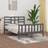 vidaXL grey, 150 Solid Pine Bed Frame