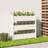 vidaXL Plantekasse 112x25x104,5 massivt fyrretræ hvid Plantekasse