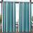 Exclusive Home Canopy Stripe Teal/White Stripe Light Filtering Grommet x