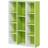 Furinno Luder White/Green Book Shelf 106cm