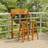 vidaXL Balcony Solid Wood Acacia Outdoor Bar Set, 1 Table incl. 2 Chairs