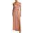 Adrianna Papell Crepe One-Shoulder Maxi Dress