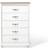 Beliani White Chest of Drawer