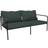 Houe Canapé De Jardin Rembourré Avon Vert Acier Thermolaqué Outdoor Sofa