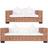 vidaXL Soffgrupp 2 delar Loungeset