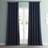 Exclusive Fabrics & Furnishings Nightfall Navy Blue Linen Darkening