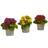 Nearly Natural Artificial Kalanchoe Arrangement Decorative Item 3pcs