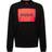 HUGO BOSS Cotton-Terry Sweater with Red Logo Print