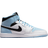 NIKE Air Jordan 1 Mid SE M - White/Black/Ice Blue