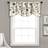 Lush Decor Royal Garden Valance Floral Window Kitchen Curtain 42 W x 18 L Blue