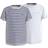 Tommy Hilfiger Print T-shirt 2-pack - Desert Sky Breton/White (UK0UK00052-0XE)