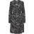 Selected Fiola Print Wrap Dress - Black