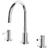 Beliani Basin Mixer Tap SIPI Silver Silver