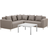 Beliani Upholstered Sofa 5 Seater Outdoor Lounge Set