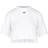 Off-White Off Stamp Ribbed Cropped Tee - White