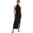 Norma Kamali Halter Turtleneck Side Slit Gown - Black