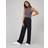 Spanx Perfect Pant Mid-rise Wide-leg Rayon-blend Trousers - Black
