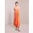 A.L.C. Hollie Cutout Plissé-Satin Midi Dress - Orange